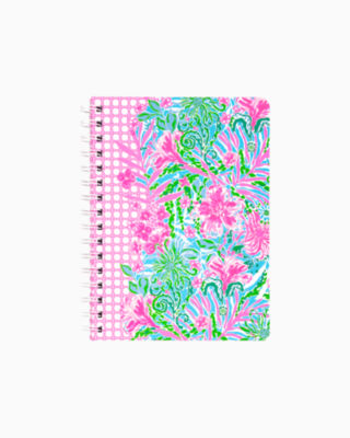 Lilly Pulitzer Mini Notebook In Amalfi Blue Leaf It Wild