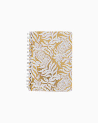 Lilly Pulitzer Mini Notebook In Gold Metallic Bon Vivants
