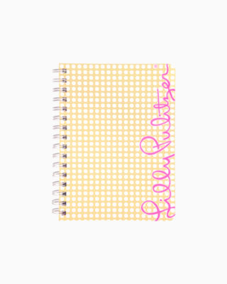 Lilly Pulitzer Mini Notebook In Gold Metallic Caning