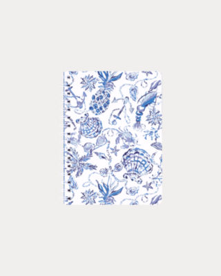 Mini Notebook, Resort White Barefoot Beachcombers, large  - Lilly Pulitzer