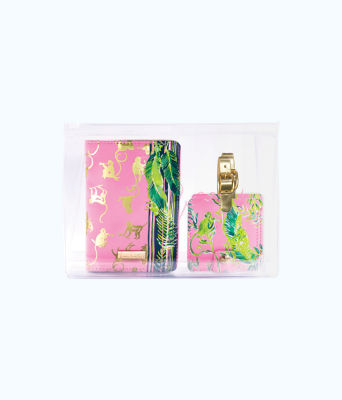 lilly pulitzer passport holder and luggage tag