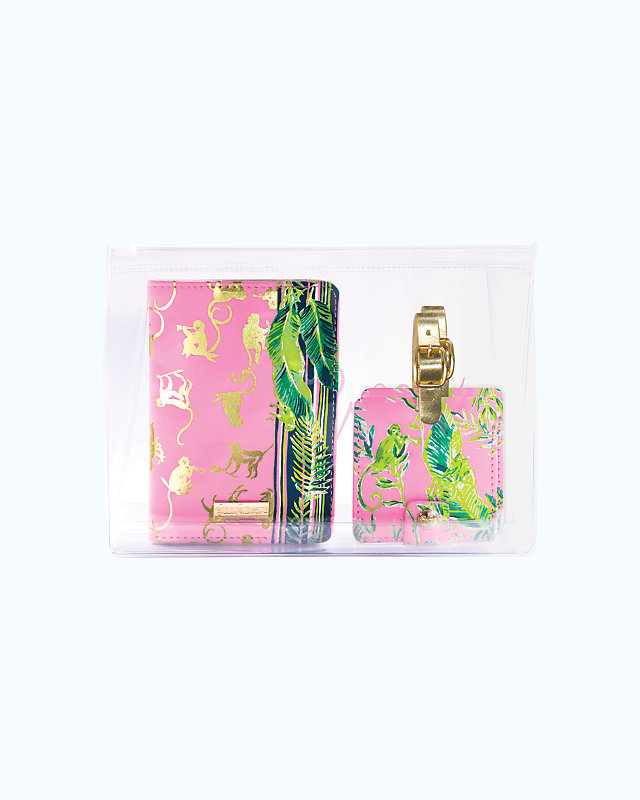 Passport and Luggage Tag Travel Set, , large - Lilly Pulitzer