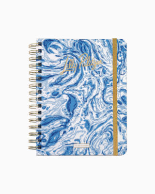 To Do Planner, Blue Stream Marble Swirl, large - Lilly Pulitzer