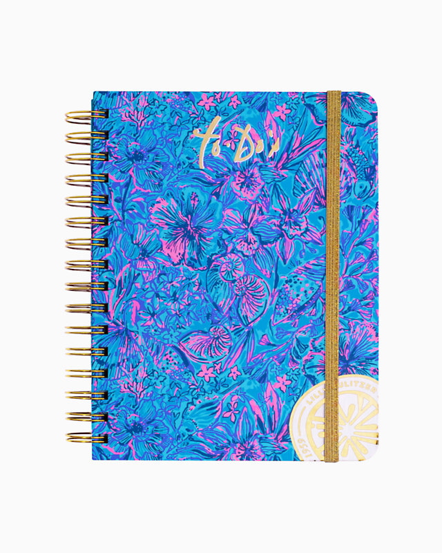 To Do Planner, Breakwater Blue Shells N Bells, large - Lilly Pulitzer