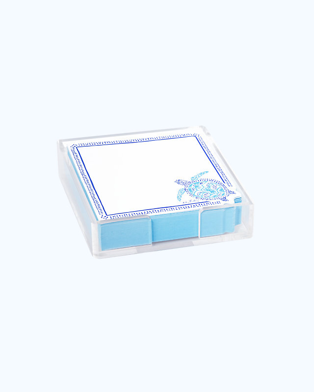 List Pad, Blue Peri Turtley Awesome, large - Lilly Pulitzer