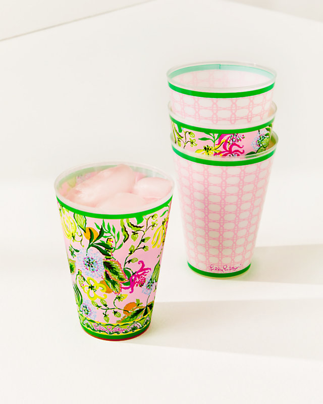Pool Cups, Multi Via Amore Spritzer, large - Lilly Pulitzer