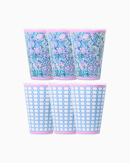 Lilly Pulitzer Pool Cups In Surf Blue Soleil It On Me
