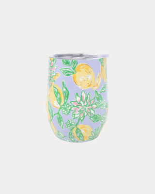 Stainless Steel Stemless Wine Tumbler, Bluette Make Lemonade, large