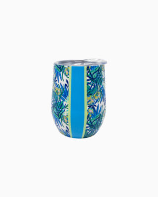 Stainless Steel Stemless Wine Tumbler, Resort White The Hottest Spot, large - Lilly Pulitzer