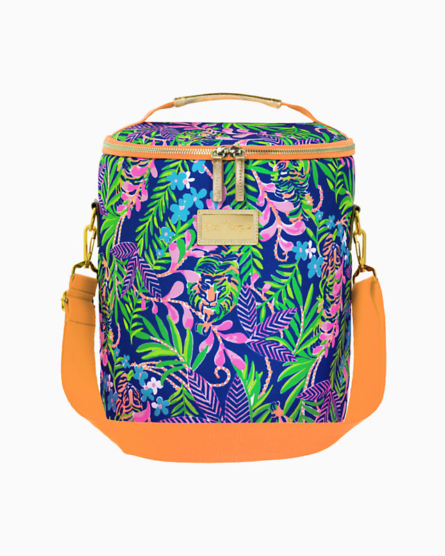 Lilly Pulitzer Insulated Soft Beach Cooler Adjustable Removable Strap Tropical 