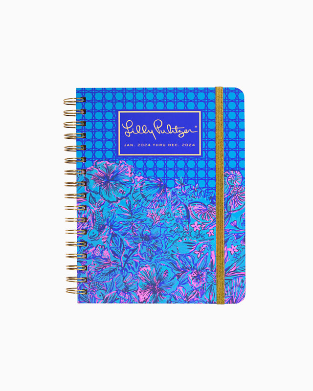 2024 Large Monthly Planner - 12 Month, Breakwater Blue Shells N Bells, large - Lilly Pulitzer