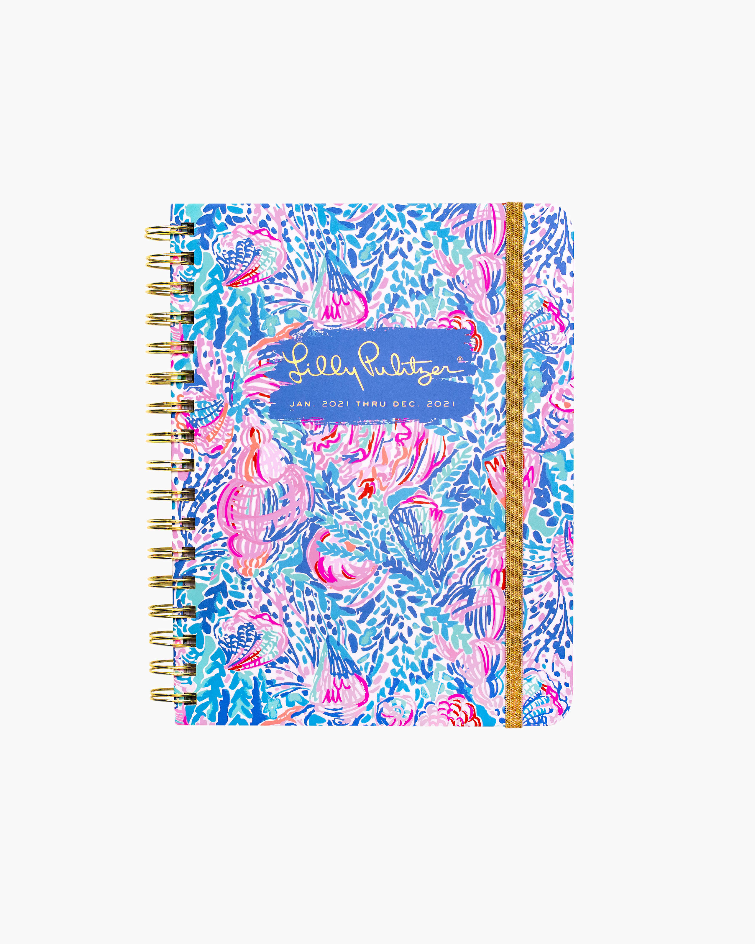 2021 Large Monthly Planner - 12 Month, Multi Treasure Trove, large - Lilly Pulitzer Zoomed