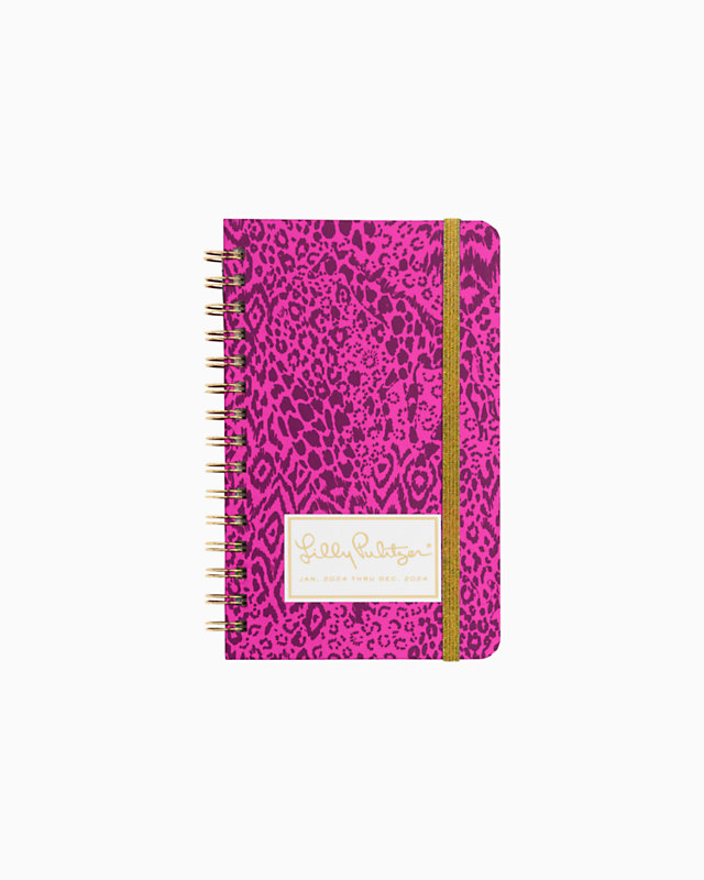 2024 Medium Monthly Planner - 12 Month, Cerise Pink Pattern Play, large - Lilly Pulitzer