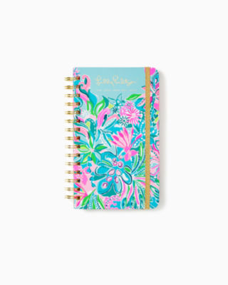 2025 Medium 12 Month Agenda, Turquoise Oasis Golden Hour, large - Lilly Pulitzer