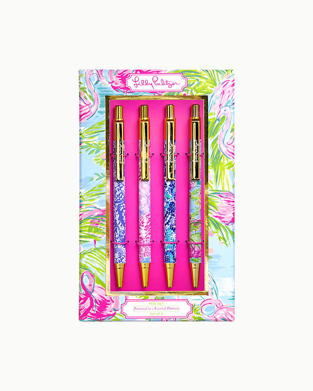 Printed Pen Set, Multi, large image null - Lilly Pulitzer
