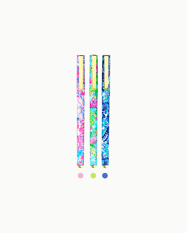 Colored Pen Set, , large - Lilly Pulitzer