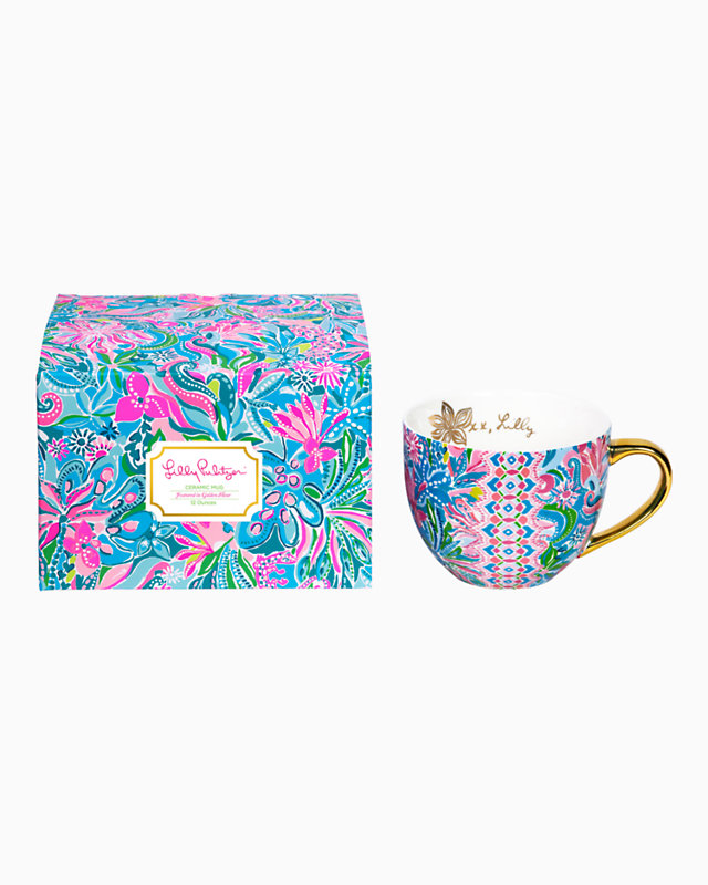 Details about   NEW Lilly Pulitzer Set of 4 Ceramic Mugs Floral 12 oz New In Box LIL-HO-001 