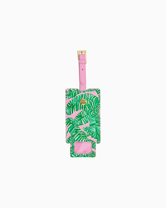 Luggage Tag, Conch Shell Pink Lets Go Bananas, large - Lilly Pulitzer