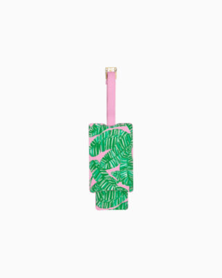 Shop Lilly Pulitzer Luggage Tag In Conch Shell Pink Lets Go Bananas
