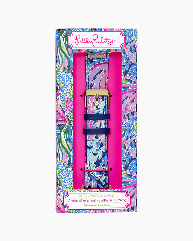 Apple Watch Band, High Tide Navy Bringing Mermaid Back, large image null - Lilly Pulitzer