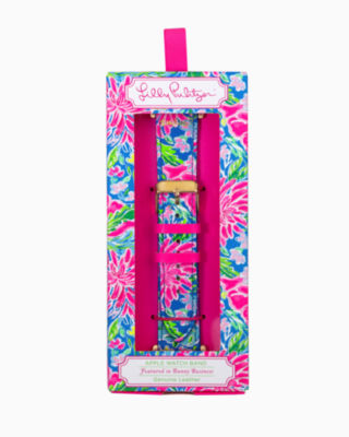 Apple Watch Band, Zanzibar Blue Blue Bunny Business, large image 2 - Lilly Pulitzer