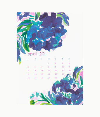 2020 Easel Desk Calendar In Coastal Blue Lion Around Lilly Pulitzer