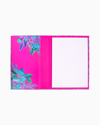 Clipboard Folio, Pink Isle Lil Earned Stripes, large image null - Lilly Pulitzer