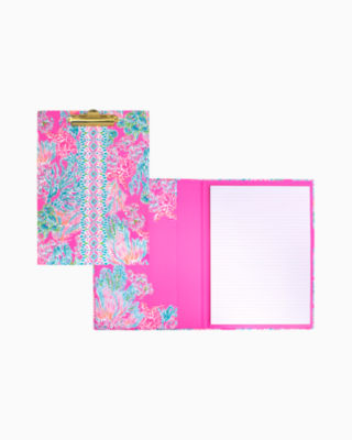 Clipboard Folio, Prosecco Pink Seaing Things, large - Lilly Pulitzer