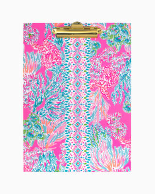 Clipboard Folio, Prosecco Pink Seaing Things, large image null - Lilly Pulitzer