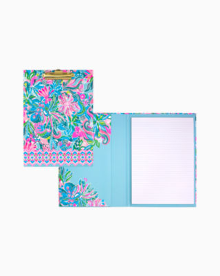 Clipboard Folio, Turquoise Oasis Golden Hour, large - Lilly Pulitzer