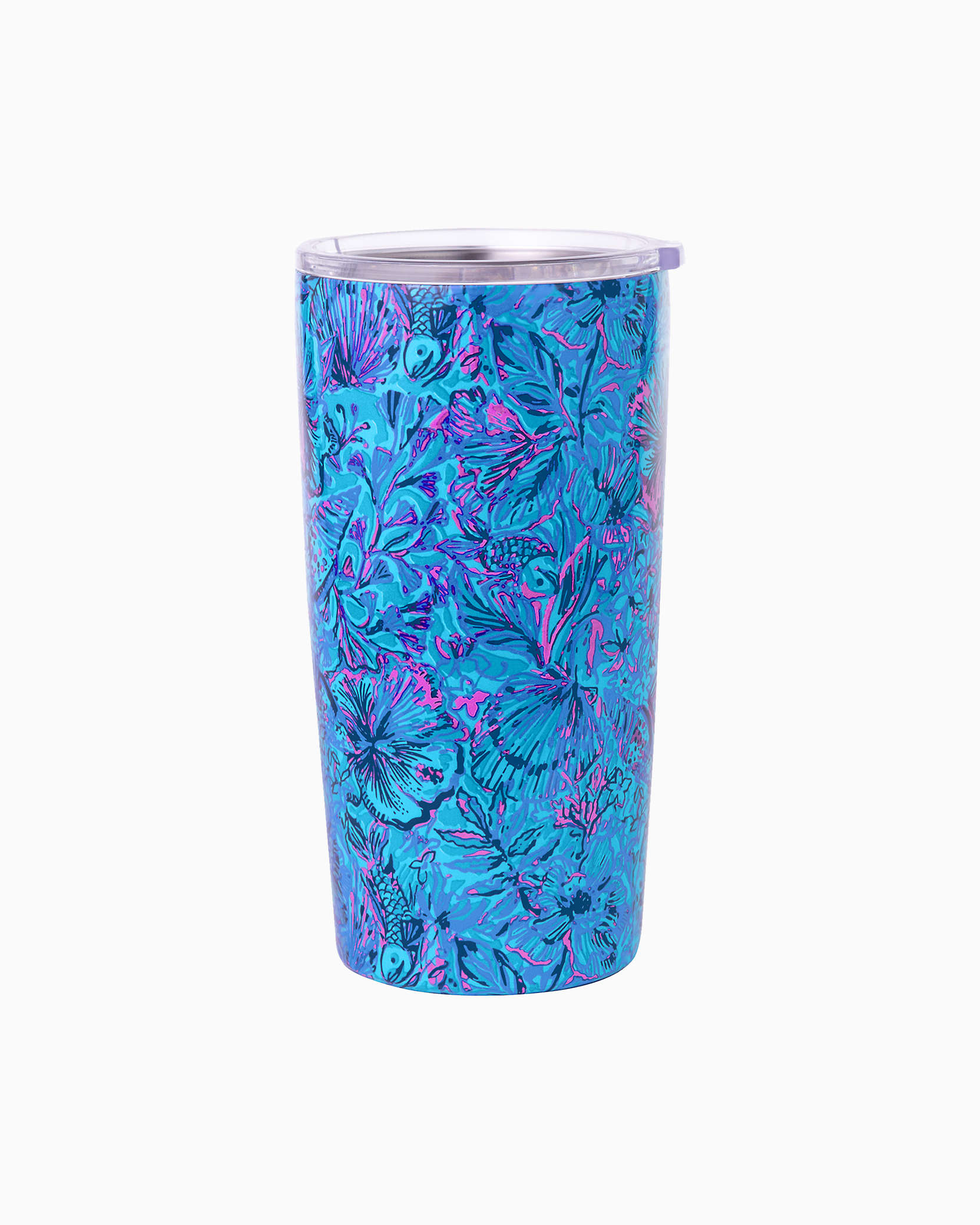 Lilly Pulitzer Stainless Steel Insulated Tumbler In Breakwater Blue Shells N Bells