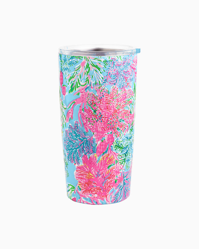 Stainless Steel Insulated Tumbler, Celestial Blue Cay To My Heart, large - Lilly Pulitzer