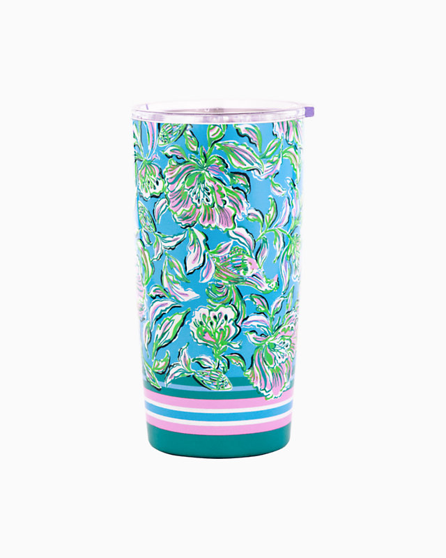Stainless Steel Insulated Tumbler, Cumulus Blue Chick Magnet, large - Lilly Pulitzer