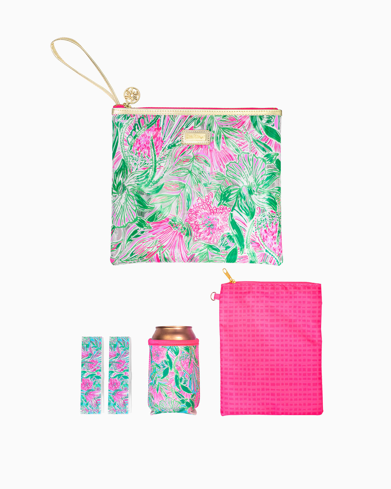 Lilly Pulitzer Beach Day Pouch In Blue Horizon Coming In Hot
