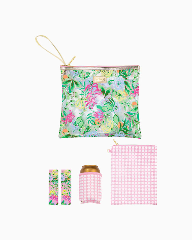 Beach Day Pouch, Multi Via Amore Spritzer, large - Lilly Pulitzer
