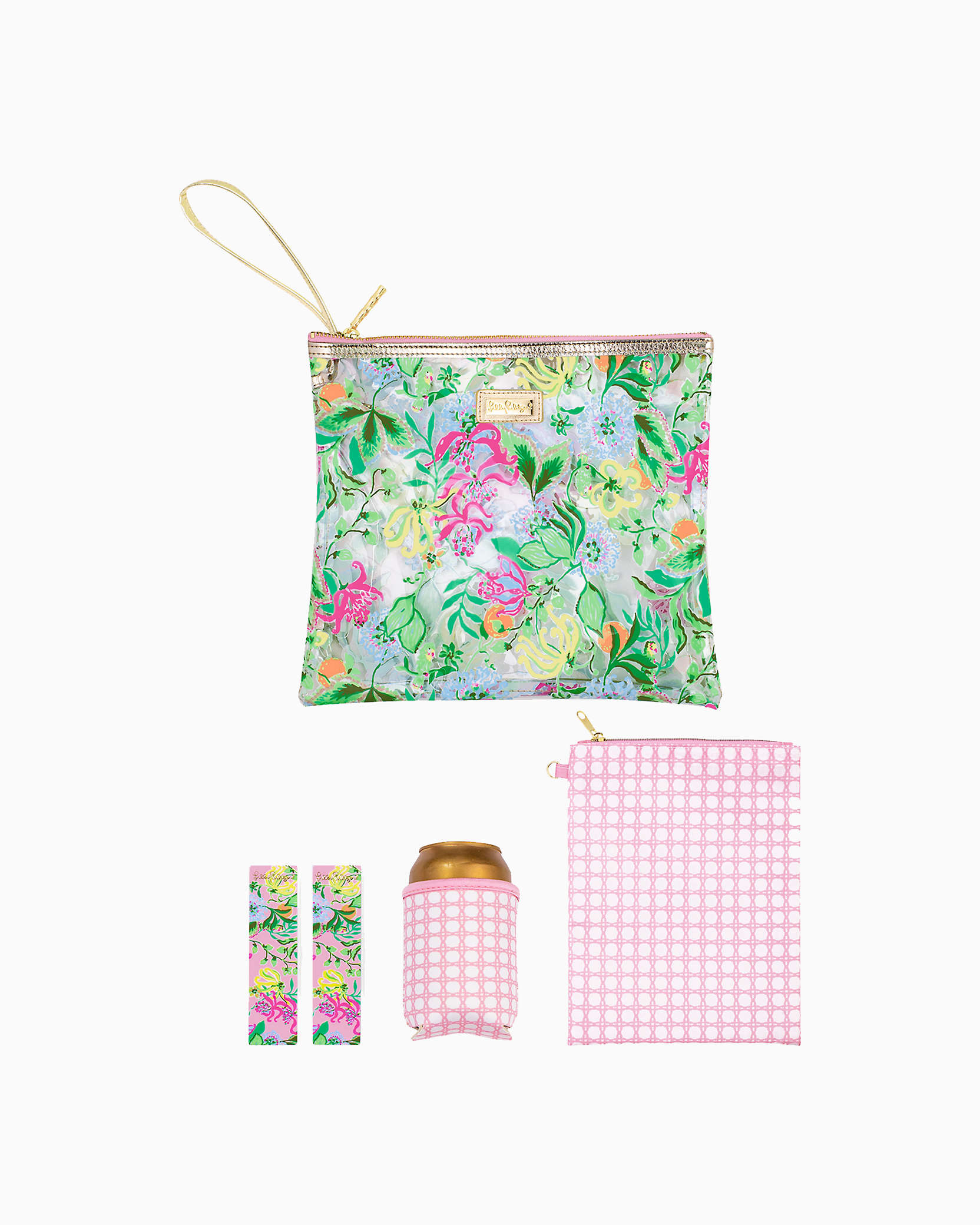Shop Lilly Pulitzer Beach Day Pouch In Multi Via Amore Spritzer
