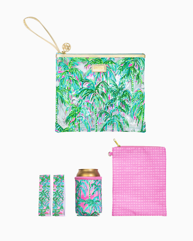 Beach Day Pouch, Pink Blossom Suite Views, large - Lilly Pulitzer