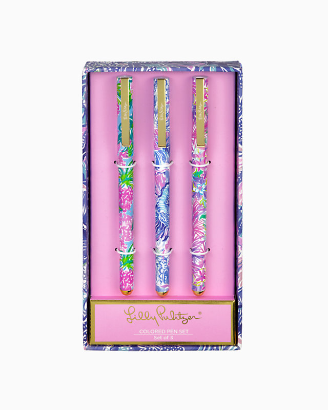 Colored Gel Pen Set, Multi, large image null - Lilly Pulitzer