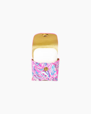 Apple Airpod Case Carrier, Prosecco Pink Dont Be Jelly, large - Lilly Pulitzer Zoomed
