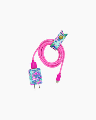 Charging Cord Set, Multi Beach You To It, large  - Lilly Pulitzer