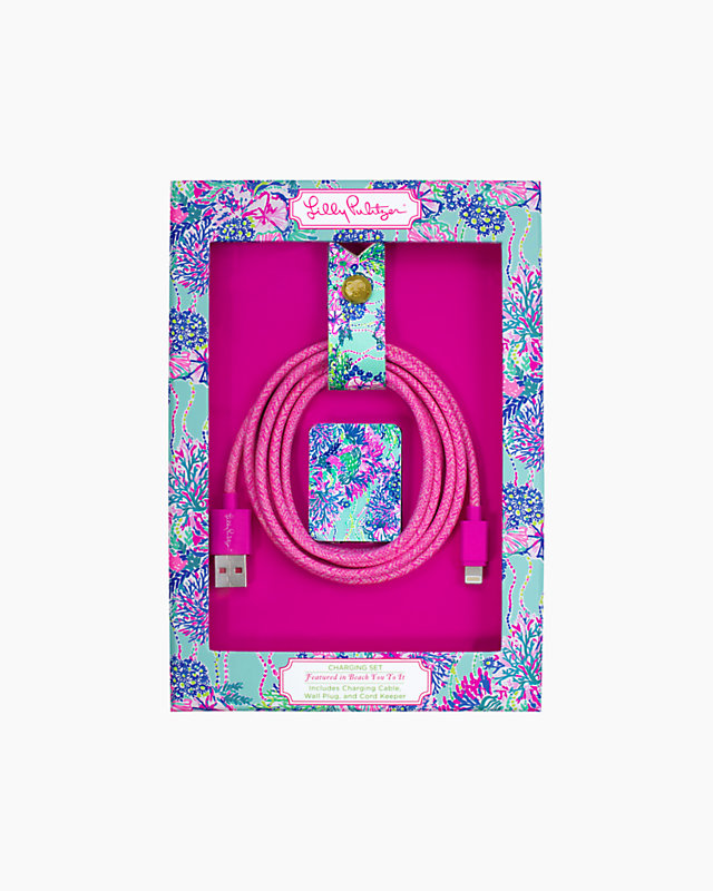 Charging Cord Set, Multi Beach You To It, large image null - Lilly Pulitzer