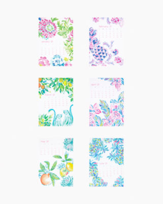 2025 Desk Calendar - 12 Month, Multi, large image null - Lilly Pulitzer