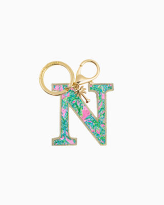 Printed Initial Keychain, Multi Initial N, large - Lilly Pulitzer