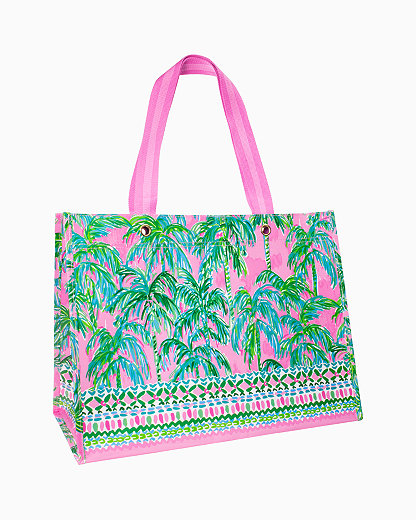 Lilly Pulitzer Women's Market Carryall Tote Bag In Pink, Suite Views -  In Pink