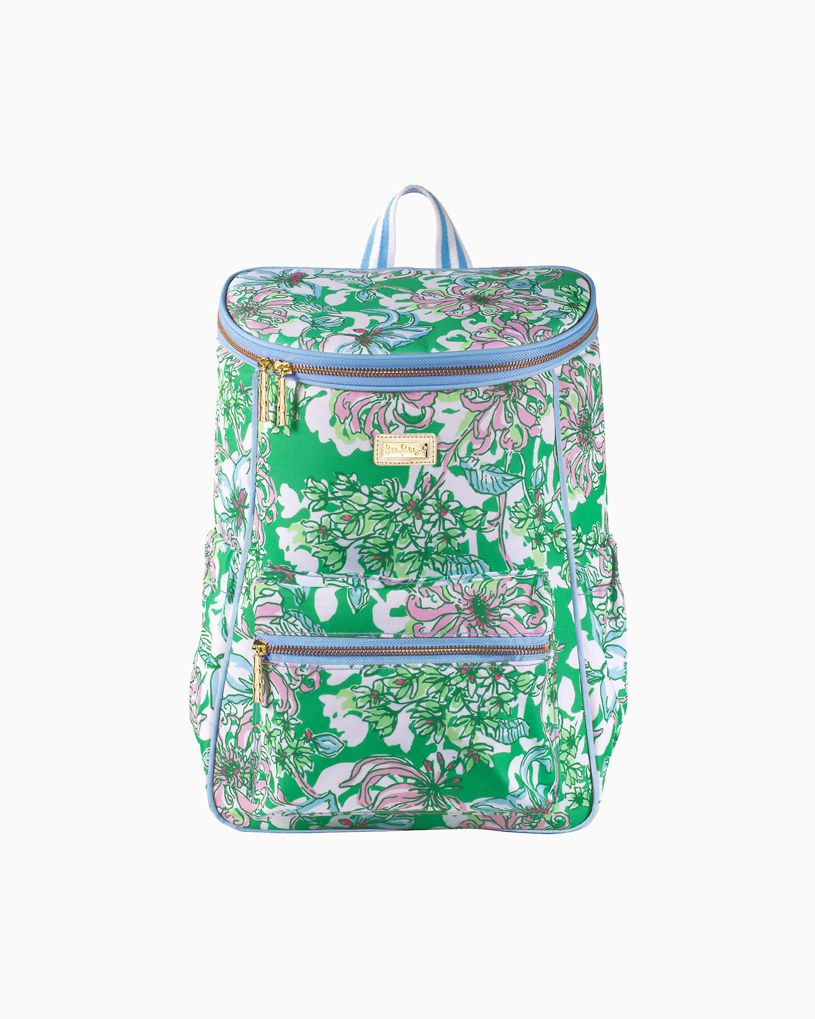 Shop Lilly Pulitzer Backpack Cooler In Spearmint Blossom Views