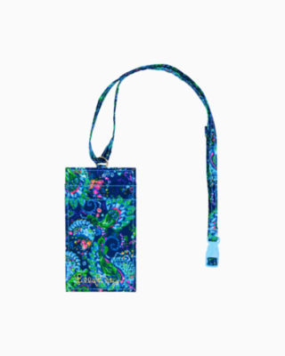 Lilly Pulitzer Id Lanyard In Multi Take Me To The Sea