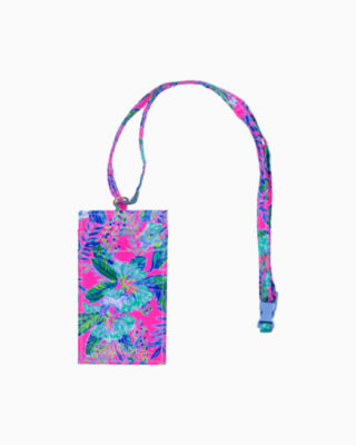 Lilly Pulitzer Id Lanyard In Pink Isle Lil Earned Stripes
