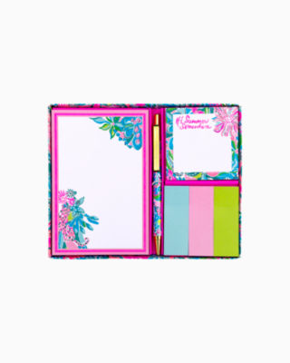 Notes Set, Turquoise Oasis Golden Hour, large  - Lilly Pulitzer