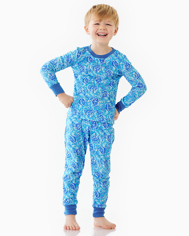 Lilly Pulitzer Girls Clothing Loungewear Pajamas Girls x Pottery Barn Kids Tight Fit Pajamas Size 4 