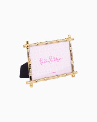 Small Bamboo Picture Frame, Sea Crystals, large image 1 - Lilly Pulitzer